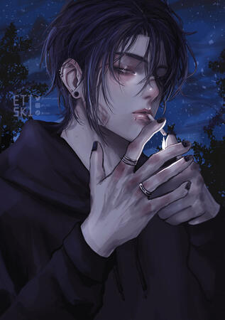 "Flipping a Cigarette" - 04.24.24